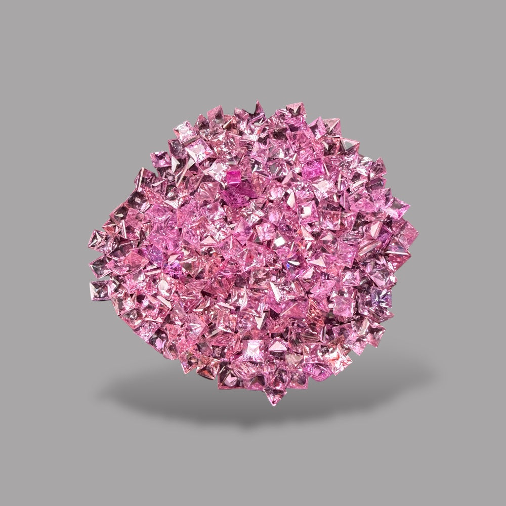 Natural Pink Sapphire Stone From 2-4 mm Size Price Per Carats (Total 35 Carats)