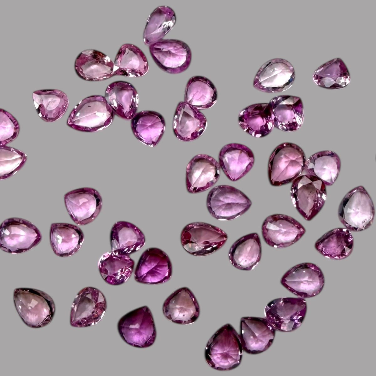 Natural Pink Sapphire Stone From 2mm - 7mm Size Price Per Carats (Total 11.69 Carats)