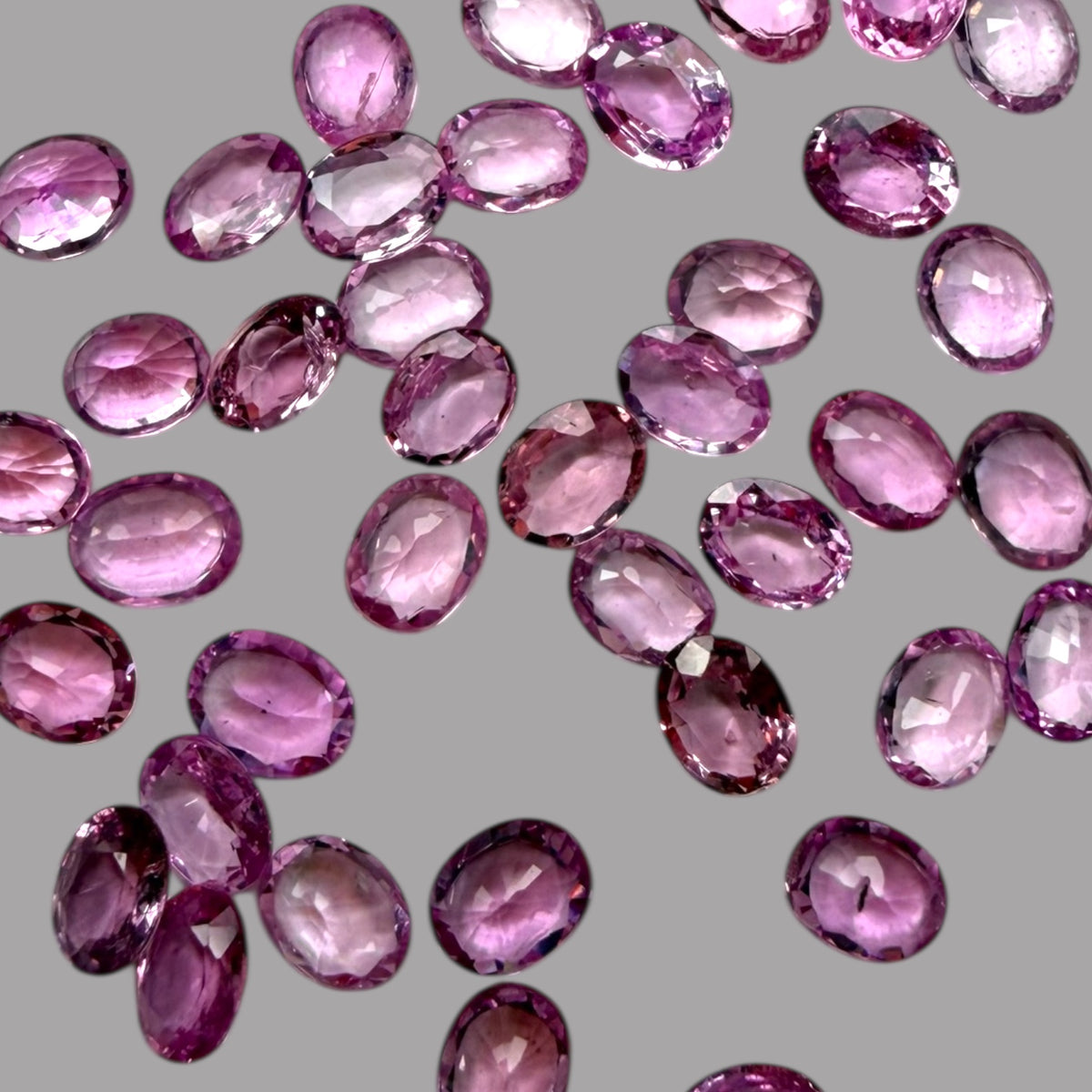 Natural Pink Sapphire Stone From 2mm - 7mm Size Price Per Carats (Total 13.78 Carats)