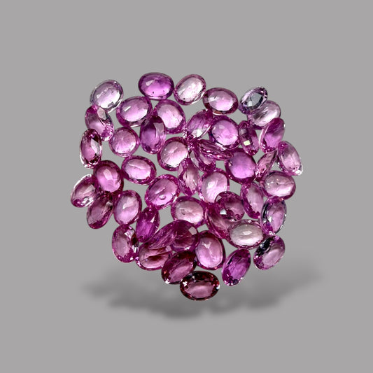 Natural Pink Sapphire Stone From 2mm - 7mm Size Price Per Carats (Total 15.65 Carats)