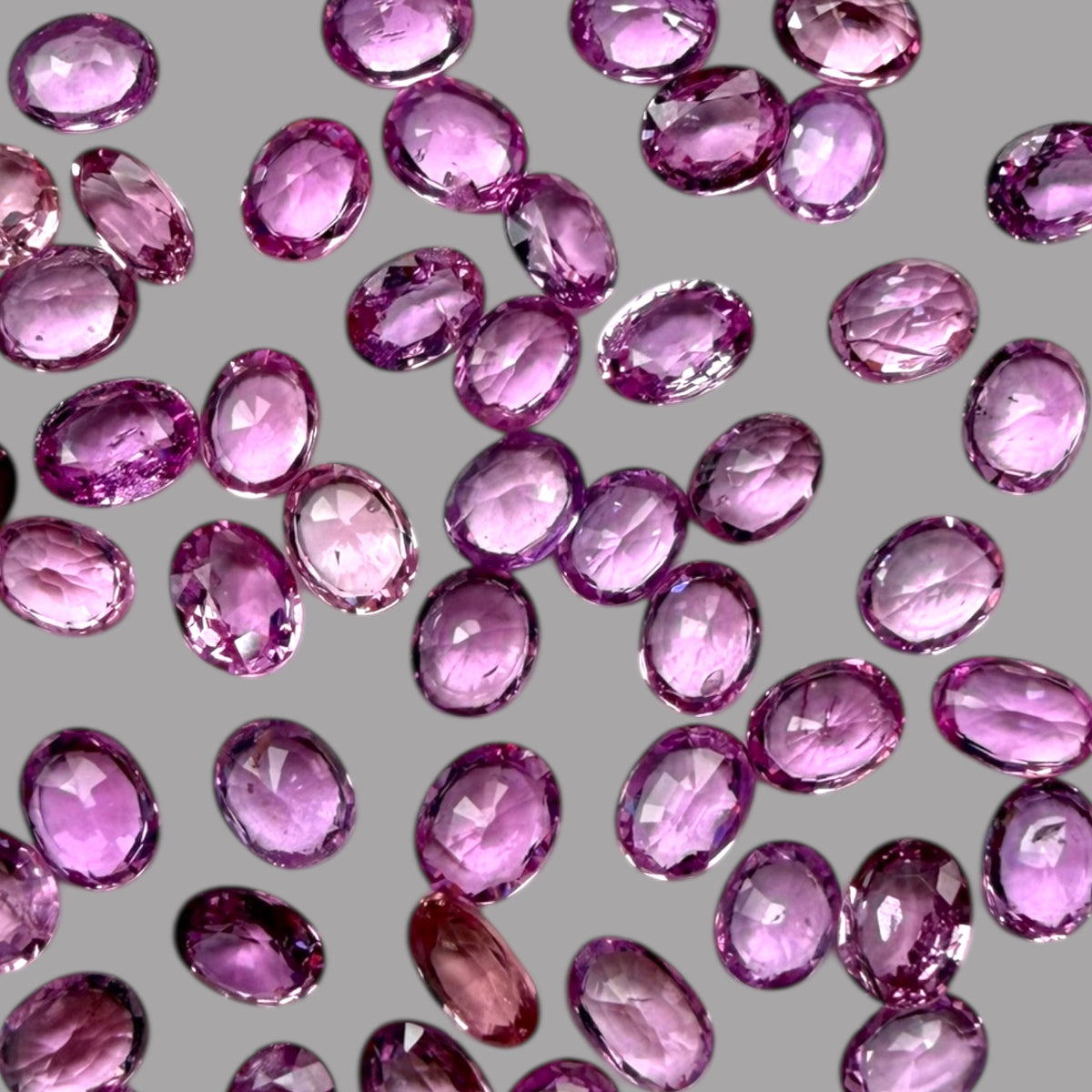 Natural Pink Sapphire Stone From 2mm - 7mm Size Price Per Carats (Total 19.76 Carats)