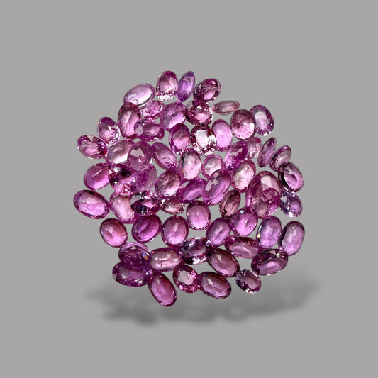 Natural Pink Sapphire Stone From 2mm - 7mm Size Price Per Carats (Total 21.96 Carats)