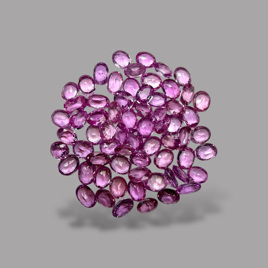 Natural Pink Sapphire Stone From 2mm - 7mm Size Price Per Carats (Total 23.96 Carats)