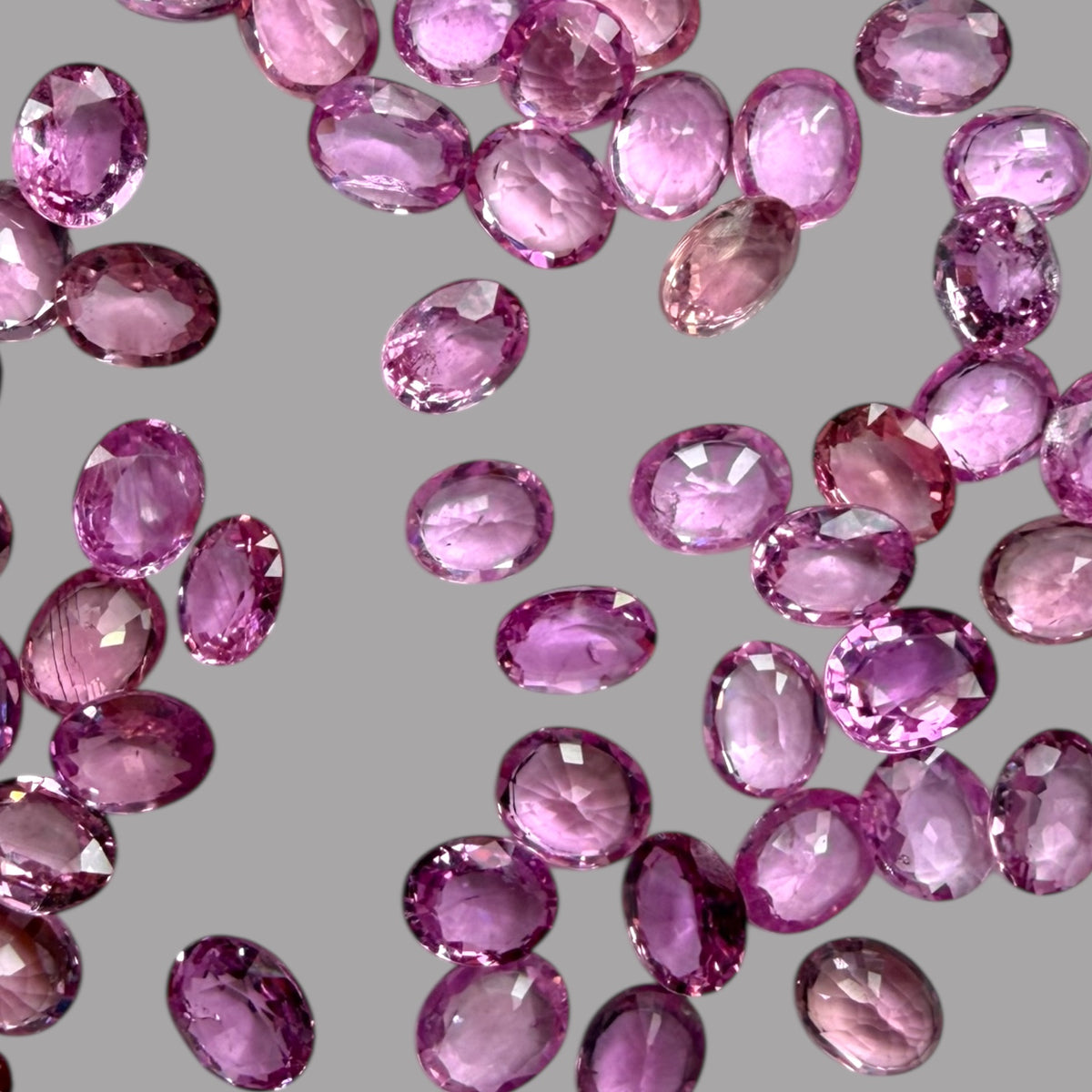 Natural Pink Sapphire Stone From 2mm - 7mm Size Price Per Carats (Total 22.90 Carats)