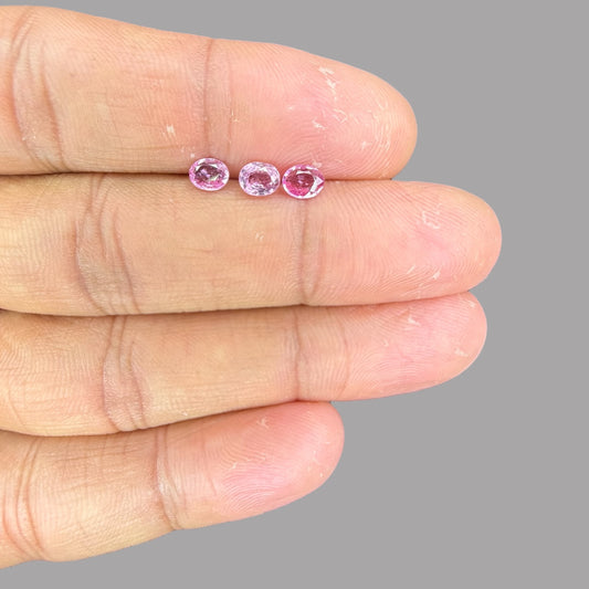 Natural Pink Sapphire Stone From 2mm - 7mm Size Price Per Carats (Total 23.05 Carats)