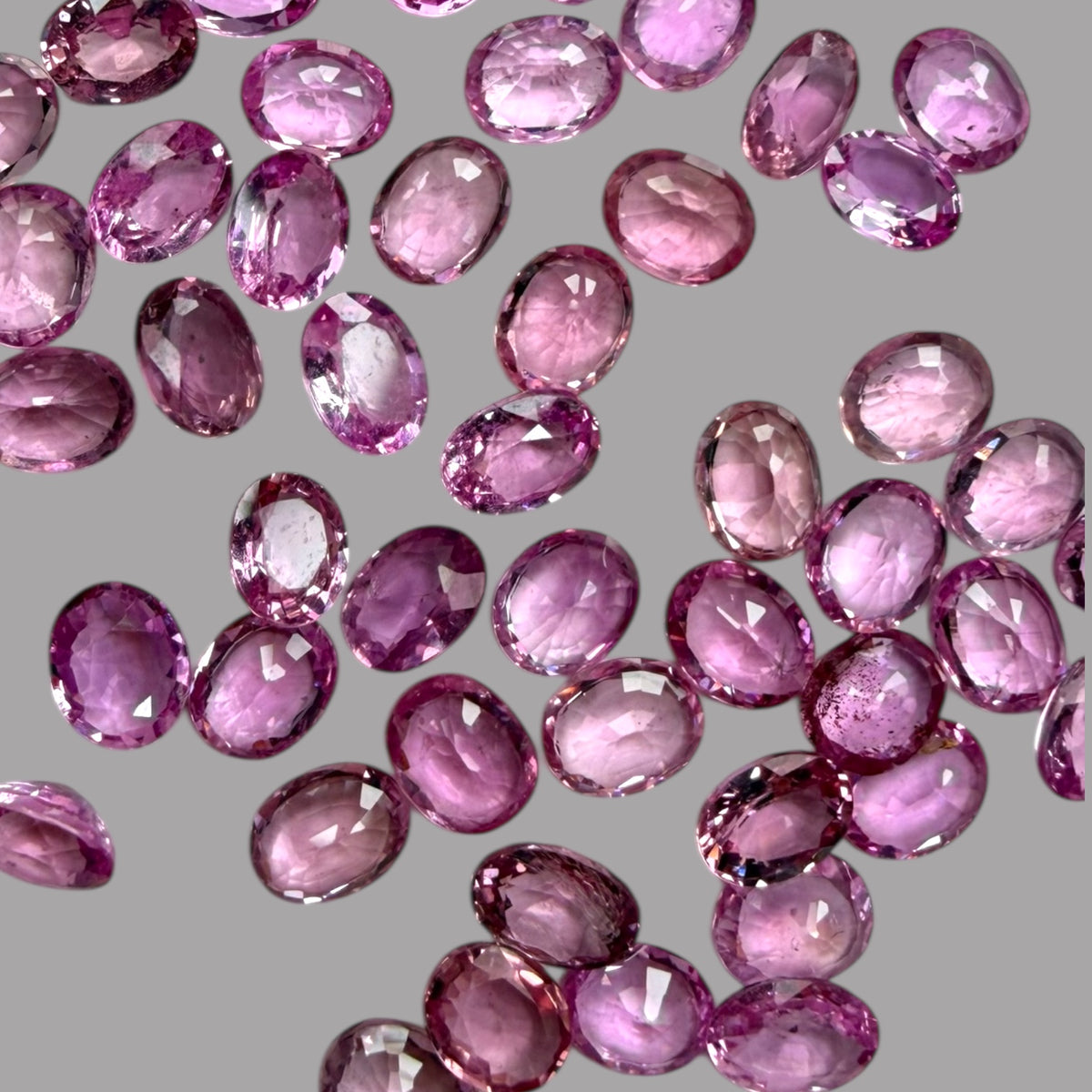 Natural Pink Sapphire Stone From 2mm - 7mm Size Price Per Carats (Total 23.05 Carats)