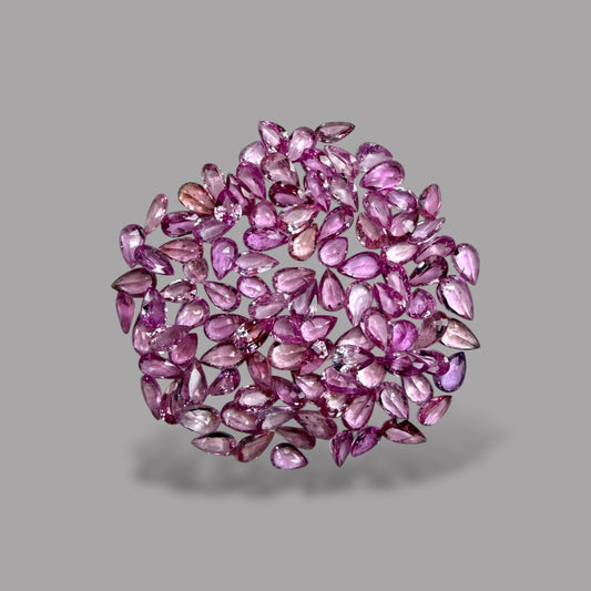 Natural Pink Sapphire Stone From 2mm - 7mm Size Price Per Carats (Total 23.32 Carats)