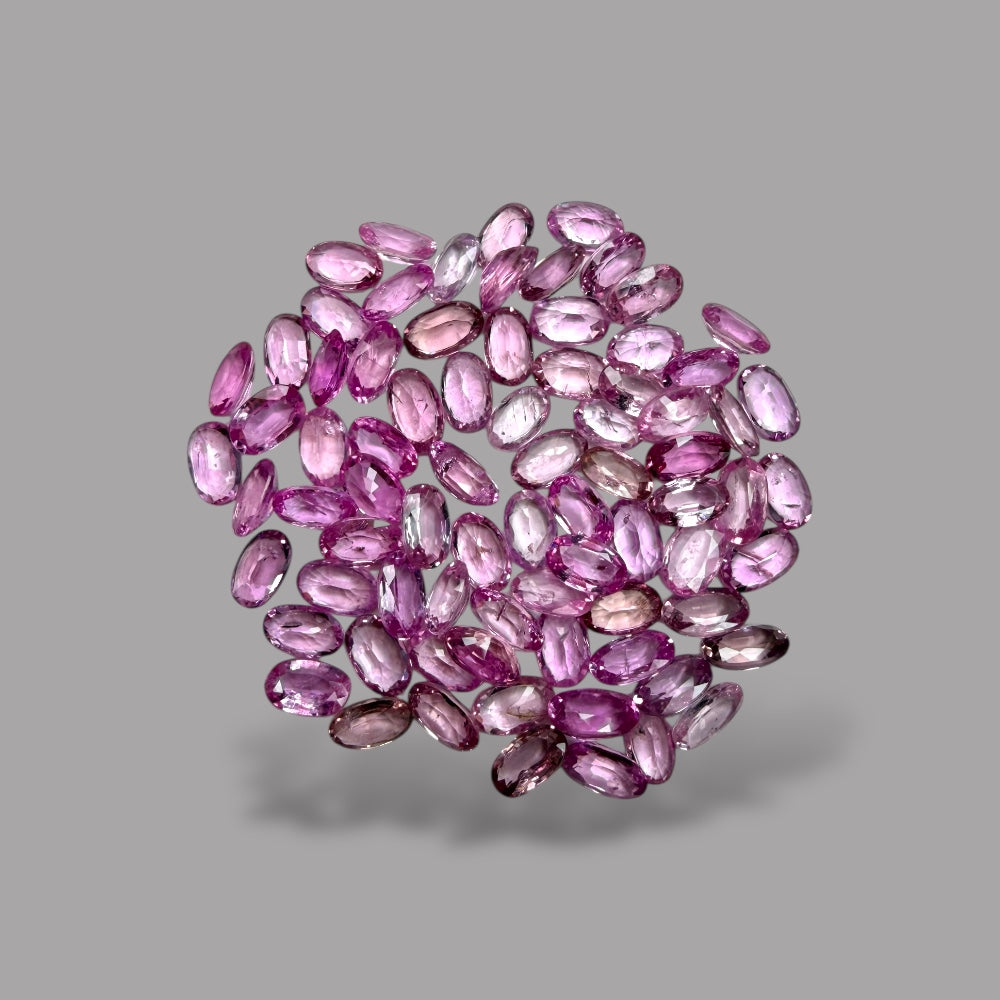 Natural Pink Sapphire Stone From 2mm - 7mm Size Price Per Carats (Total 23.40 Carats)