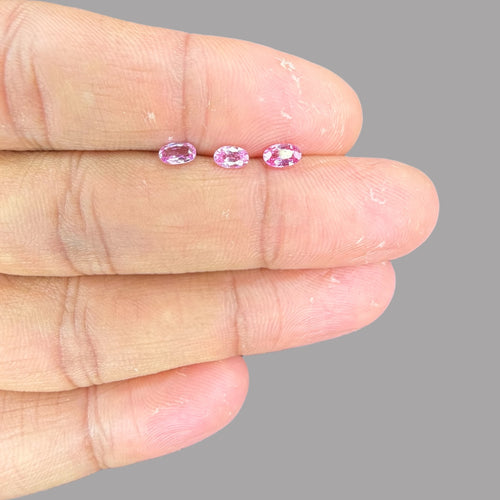 Natural Pink Sapphire Stone From 2mm - 7mm Size Price Per Carats (Total 23.40 Carats)