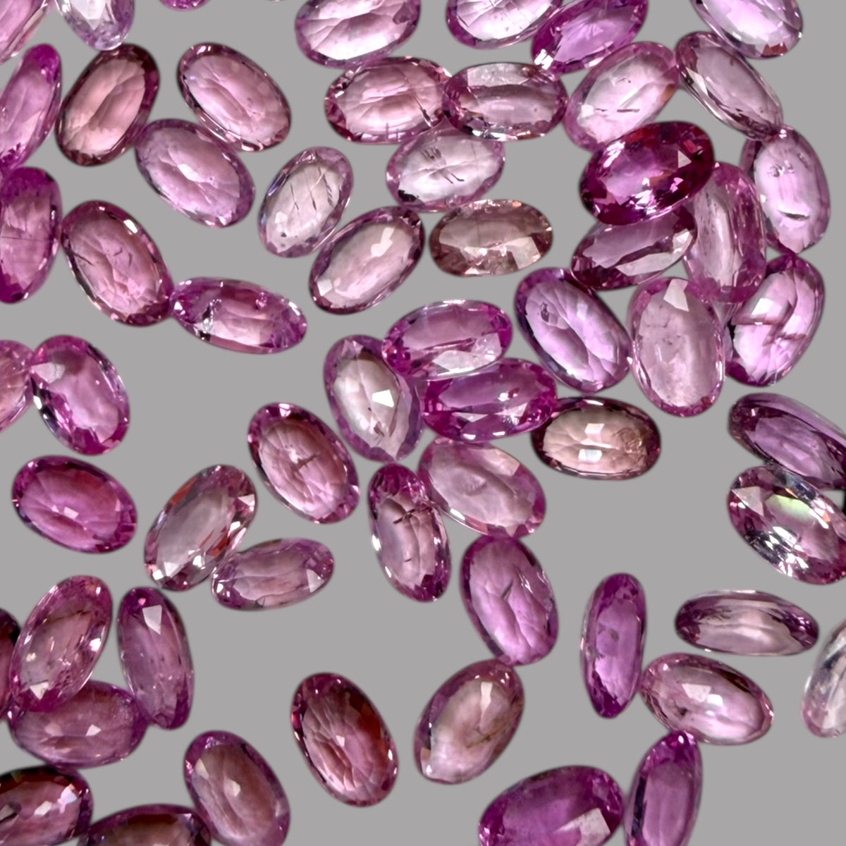 Natural Pink Sapphire Stone From 2mm - 7mm Size Price Per Carats (Total 23.40 Carats)