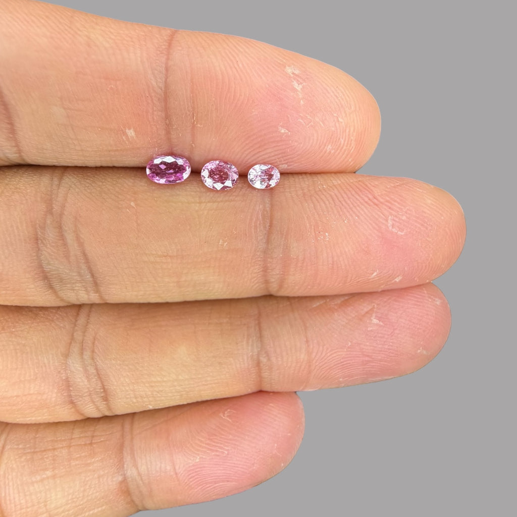 Natural Pink Sapphire Stone From 2mm - 7mm Size Price Per Carats (Total 23.46 Carats)