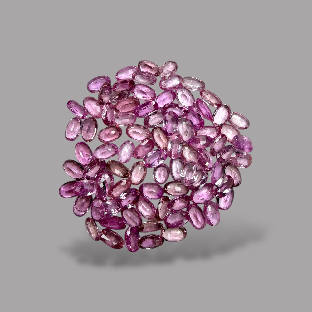 Natural Pink Sapphire Stone From 2mm - 7mm Size Price Per Carats (Total 25.30 Carats)