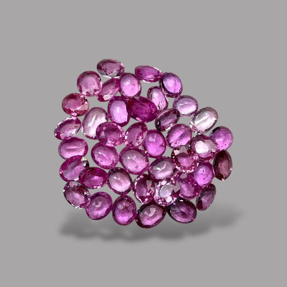 Natural Pink Sapphire Stone From 2mm - 7mm Size Price Per Carats (Total 27.37 Carats)