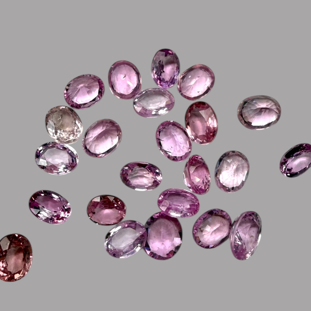 Natural Pink Sapphire Stone From 2mm - 7mm Size Price Per Carats (Total 9.87 Carats)