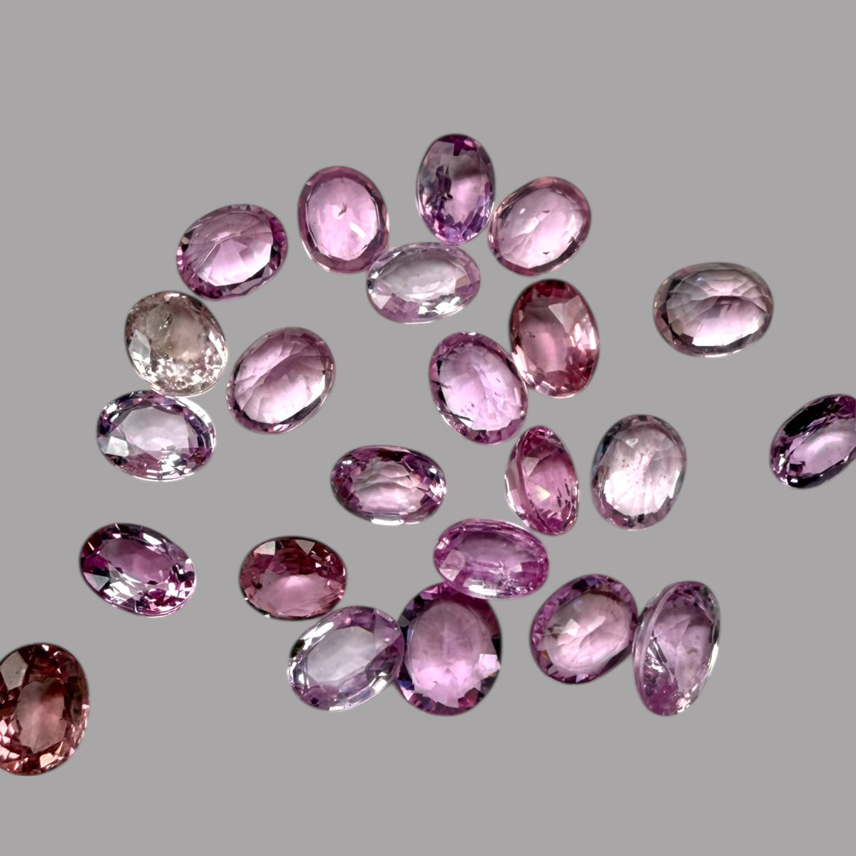 Natural Pink Sapphire Stone From 2mm - 7mm Size Price Per Carats (Total 9.87 Carats)