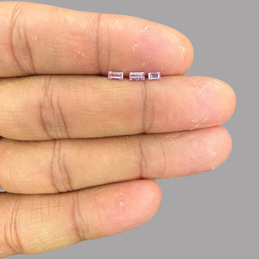 Natural Pink Sapphire Stone From 3-4 mm Size Price Per Carats (Total 20 Carats)