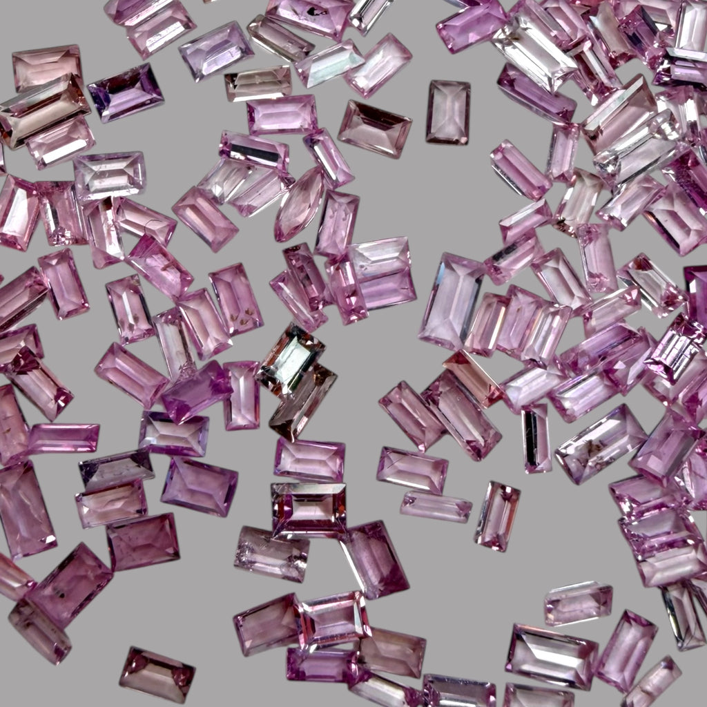 Natural Pink Sapphire Stone From 3-4 mm Size Price Per Carats (Total 20 Carats)