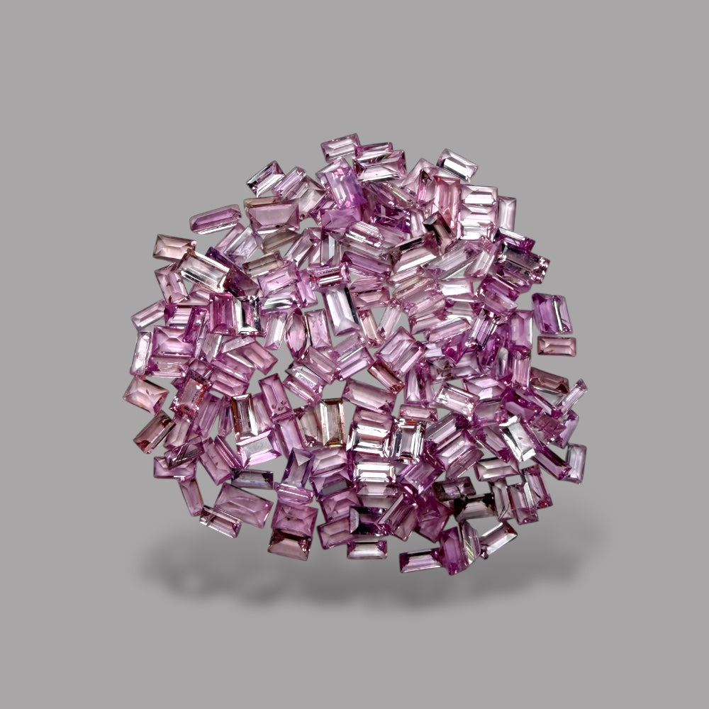 Natural Pink Sapphire Stone From 3-4 mm Size Price Per Carats (Total 25 Carats)