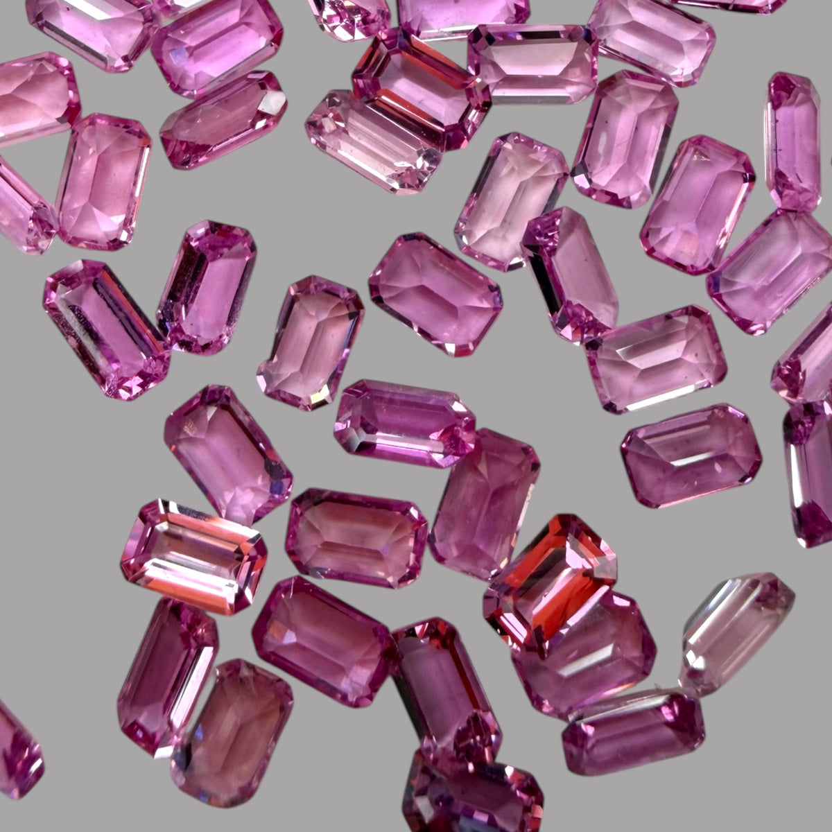 Natural Pink Sapphire Stone From 5 x 3 mm Size Price Per Carats (Total 20 Carats)
