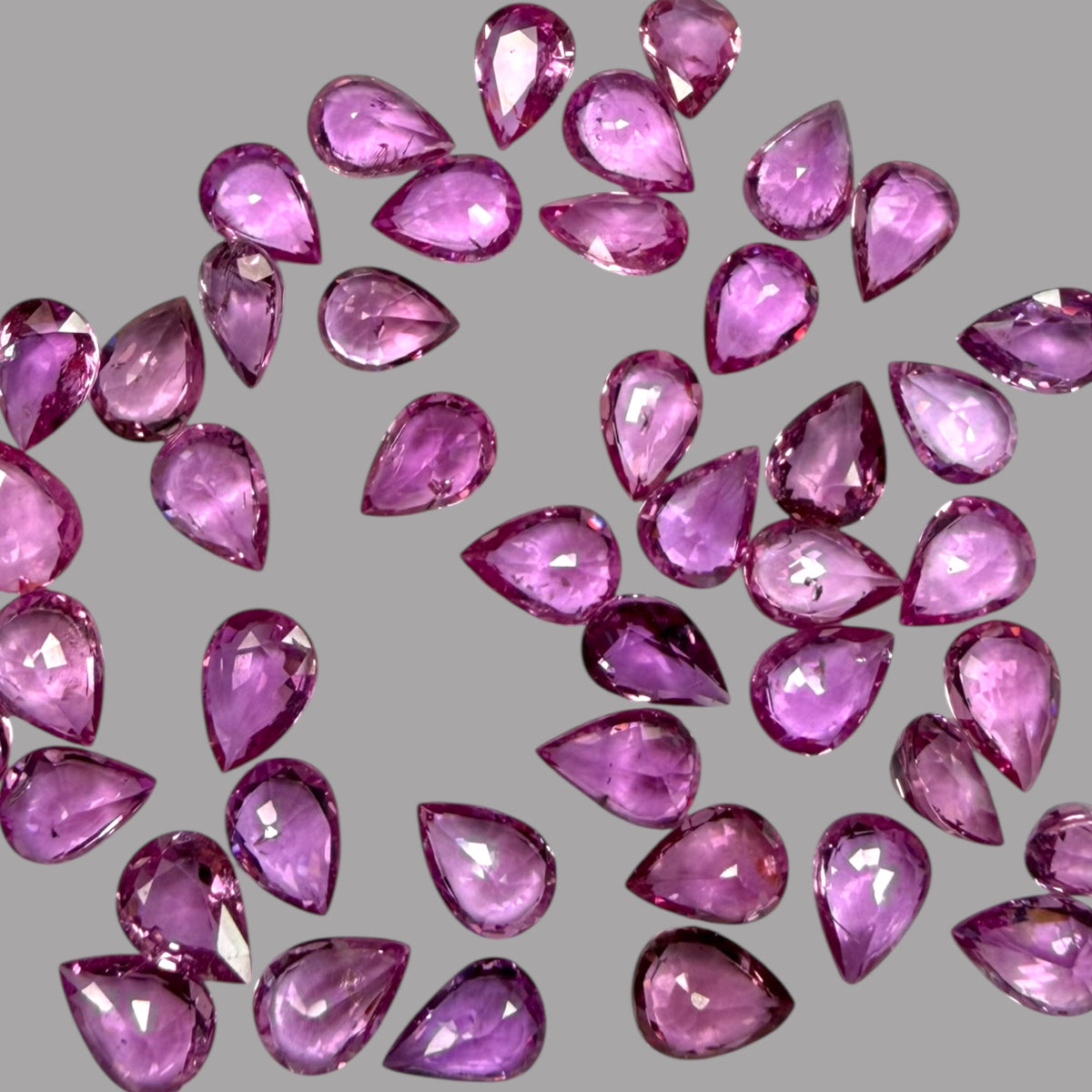 Natural Pink Sapphire Stone From 7 x 5 mm Size Price Per Carats (Total 39.55 Carats)