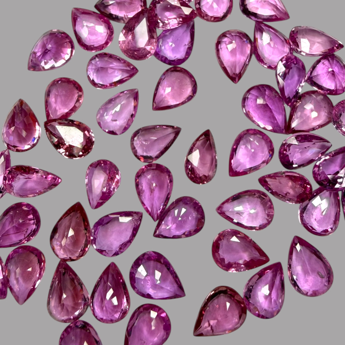 Natural Pink Sapphire Stone From 7 x 5 mm Size Price Per Carats (Total 40.55 Carats)