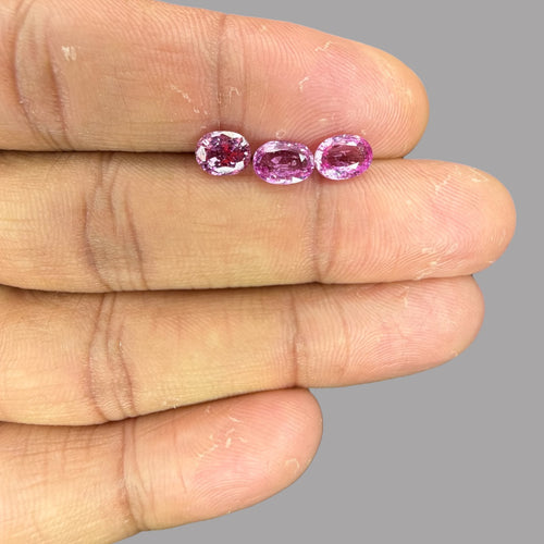 Natural Pink Sapphire Stone From 7 x 5 mm Size Price Per Carats (Total 52.08 Carats)