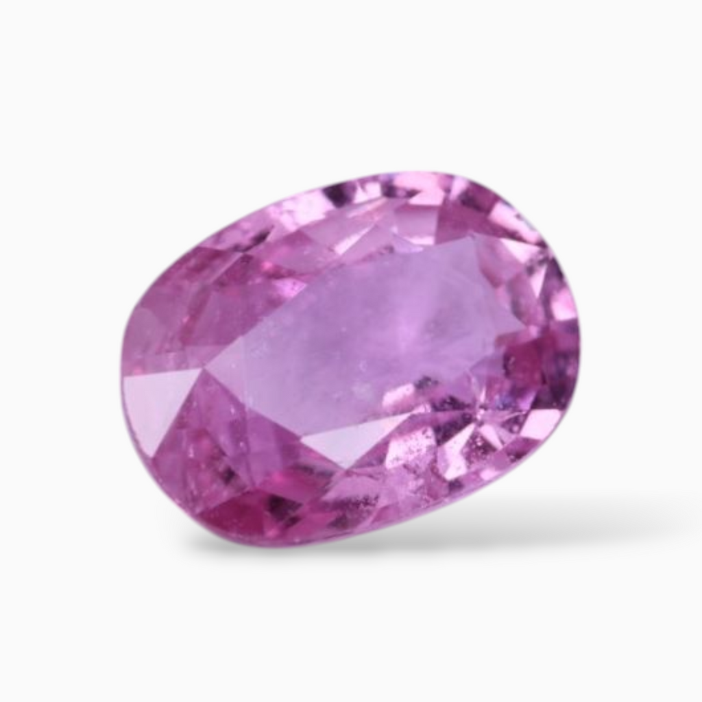 Natural Pink Sapphire Stone In Oval Shape 0.93 Carats & Size 7.1x5.1mm
