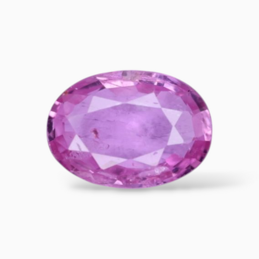 Natural Pink Sapphire Stone In Oval Shape 0.98 Carats & Size 7.1x5.1mm