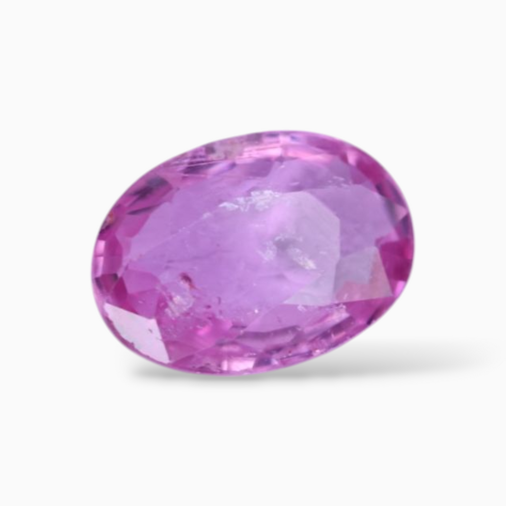 Natural Pink Sapphire Stone In Oval Shape 0.98 Carats & Size 7.1x5.1mm