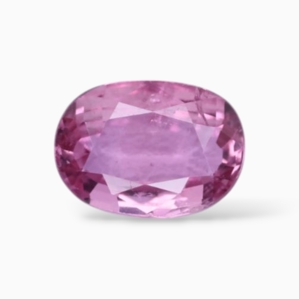 Natural Pink Sapphire Stone In Oval Shape 0.98 Carats & Size 7.3x5.2mm