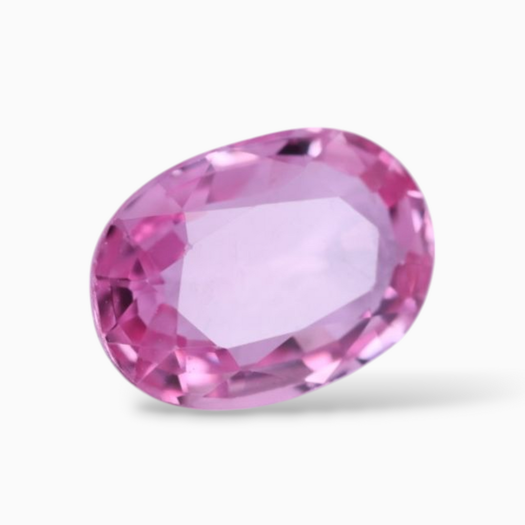 Natural Pink Sapphire Stone In Oval Shape 0.99 Carats & Size 7.2x5.1mm