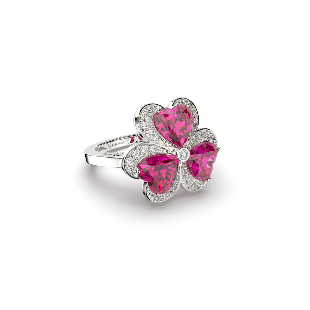 Natural Pink Spinel Ring - Freya