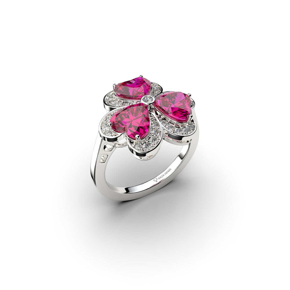 Natural Pink Spinel Ring - Freya