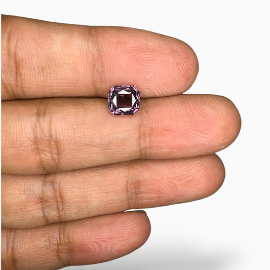 Natural Pink Spinel Stone 1.90 Carats Asscher Cut (7.1 mm)