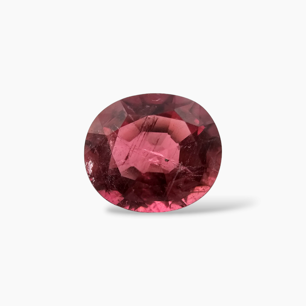Natural Pink Tourmaline 3.16 Carats From Africa in Oval Shape 9.5 by 8.5 mm