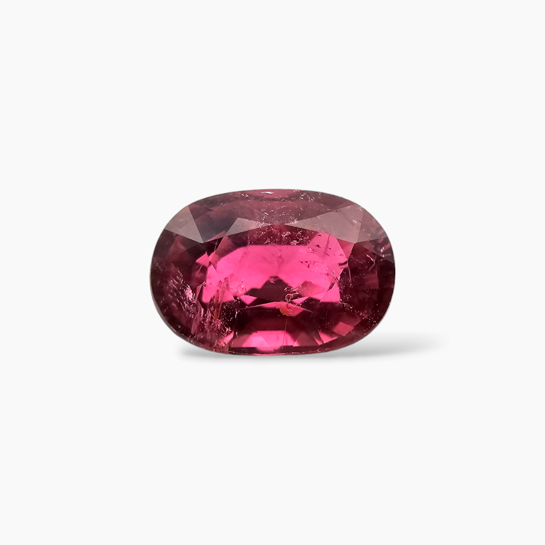 Natural Pink Tourmaline Natural from Africa in 3.91 Carats with 11 by 7 mm