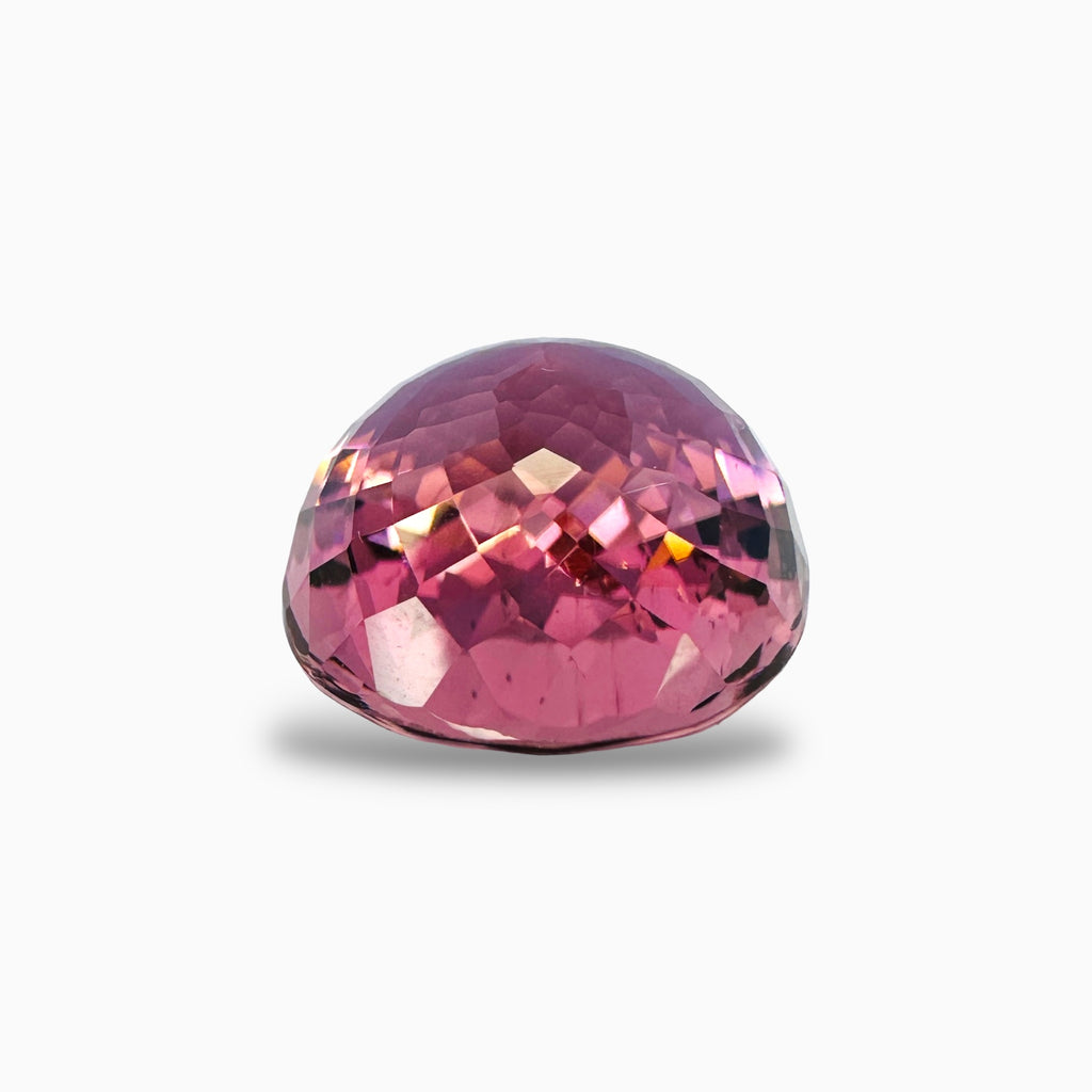 Natural Pink Tourmaline Stone 12.03 Carats Oval Shape (14.1 x 13.1 mm)