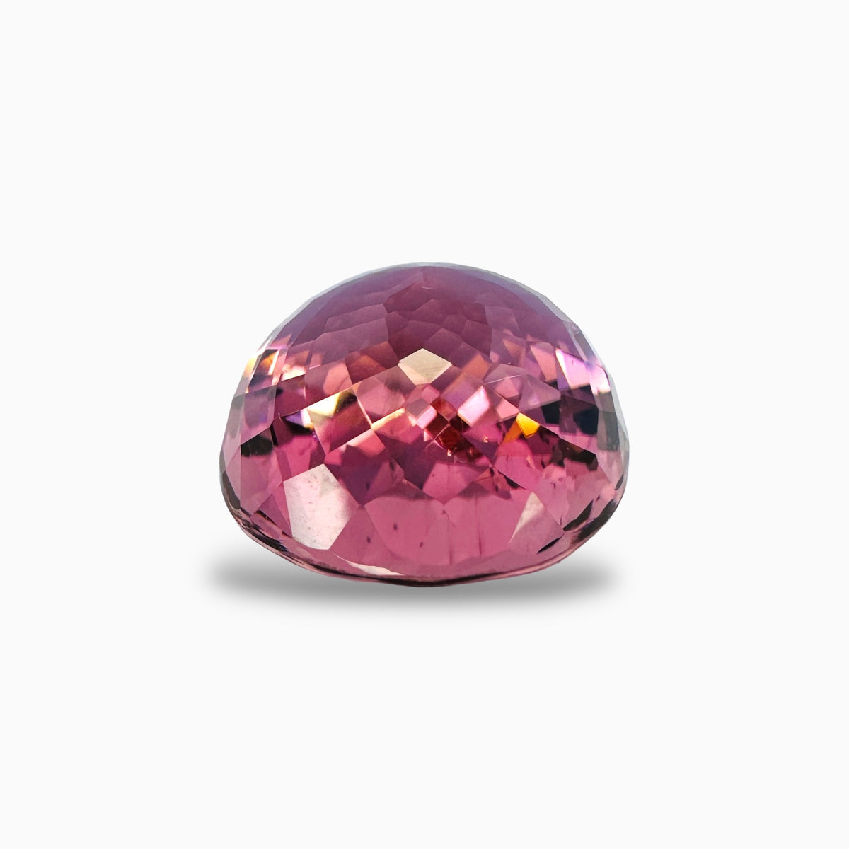 Natural Pink Tourmaline Stone 12.03 Carats Oval Shape (14.1 x 13.1 mm)
