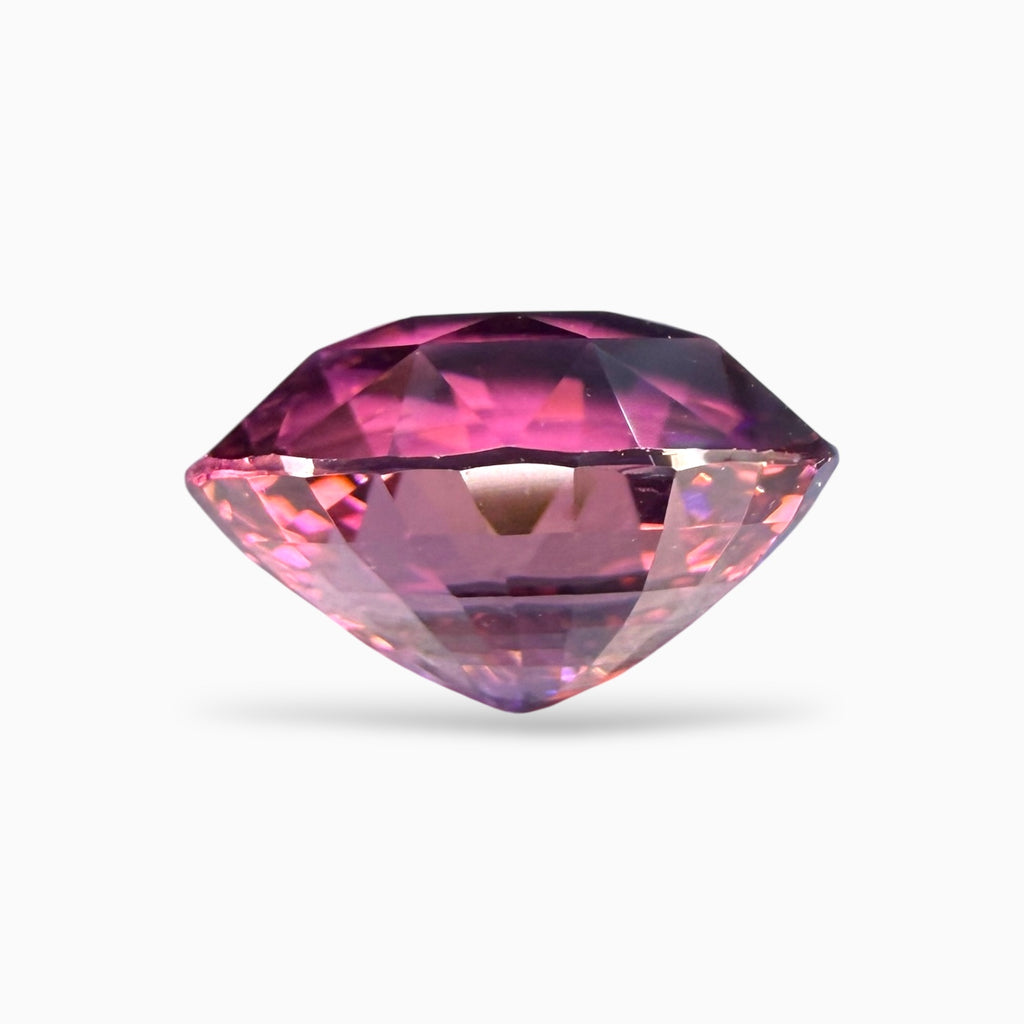 Natural Pinkish purple Tourmaline Oval 13.01 Carats 16.07 x 13.35 x 9.95 mm IDL Certified