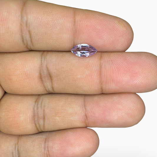 Natural Pink Amethyst Marquise 0.91 Carats, 10x5 mm