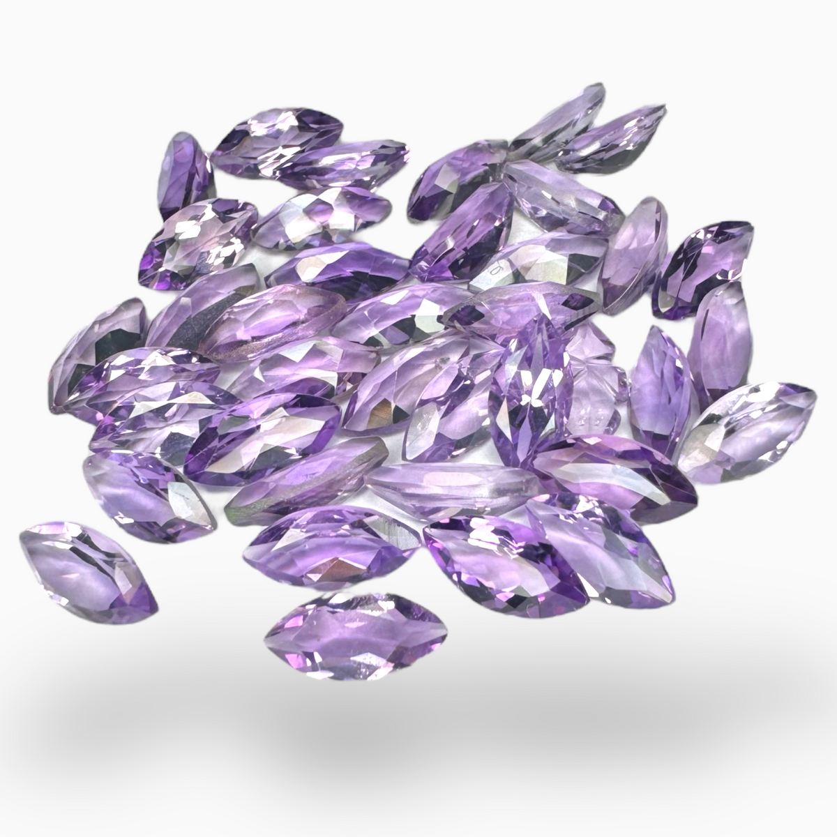 Natural Pink Amethyst Marquise 0.91 Carats, 10x5 mm