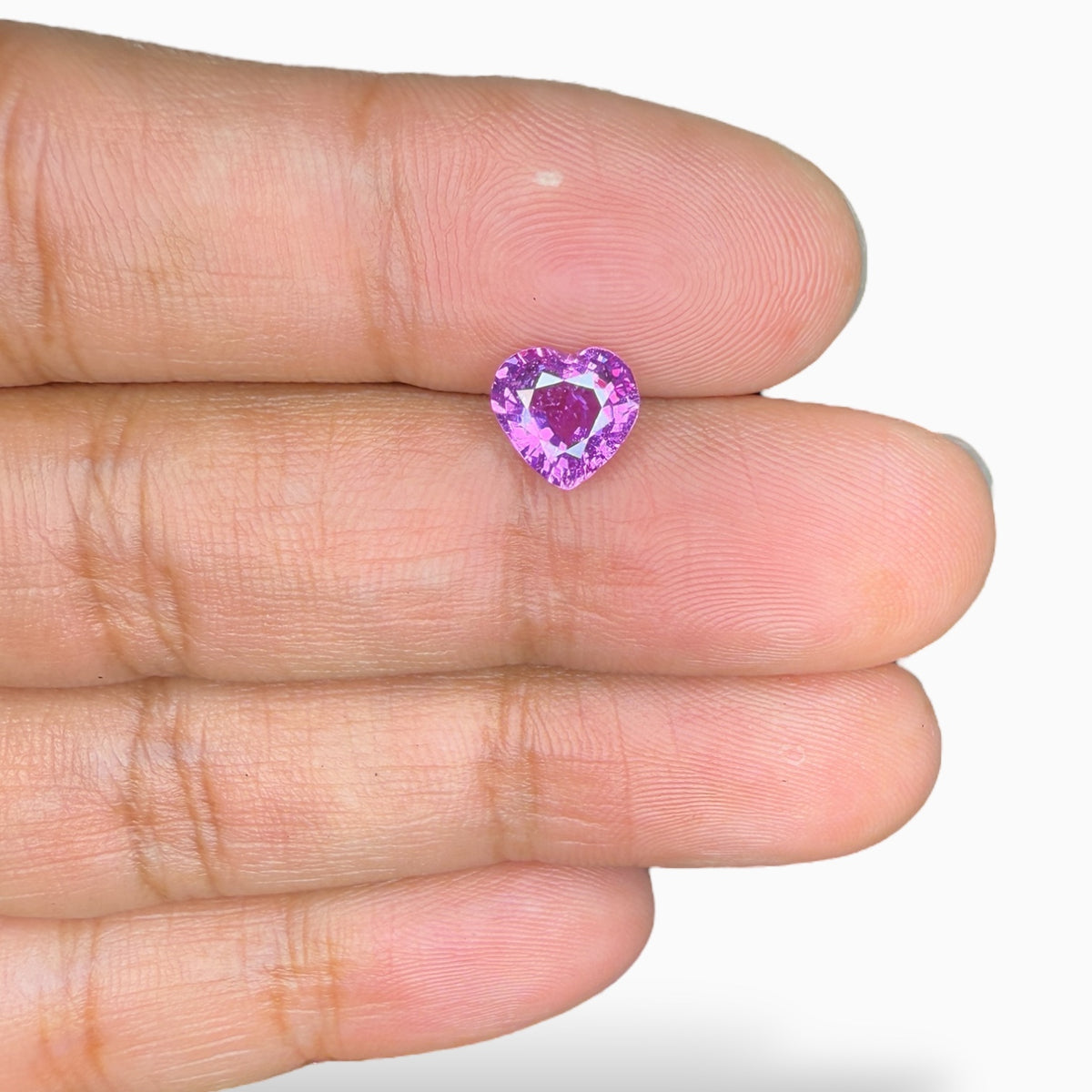 Natural Purple Sapphire Heart Shape 2.02 Carats No Heat From Srilanka
