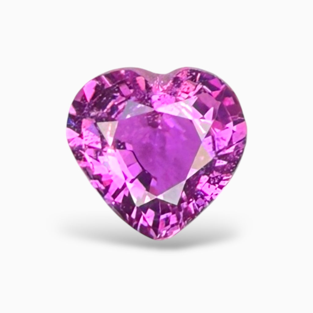 Natural Purple Sapphire Heart Shape 2.02 Carats No Heat From Srilanka