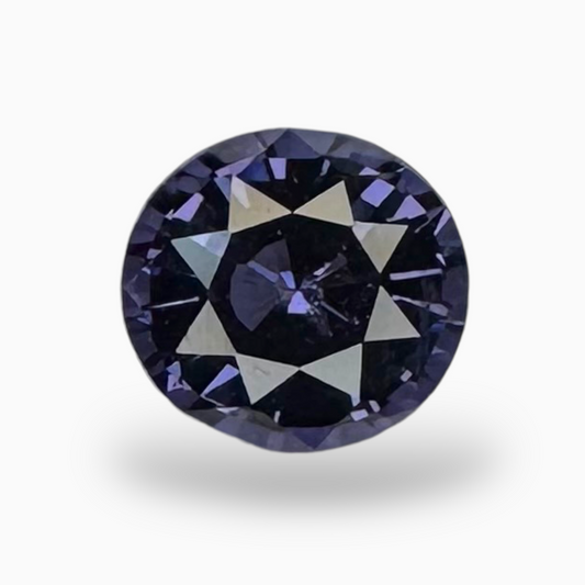 Natural Purple Spinel Stone 1.2 Carats Oval Cut 6.6x6.3mm