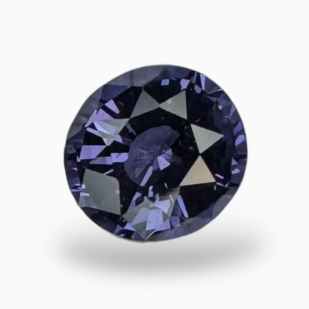 Natural Purple Spinel Stone 1.2 Carats Oval Cut 6.6x6.3mm