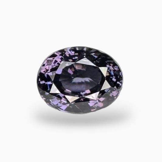 Natural Purple Spinel Stone 1.58 Carats Oval Cut (7.5 x 5.8 mm)