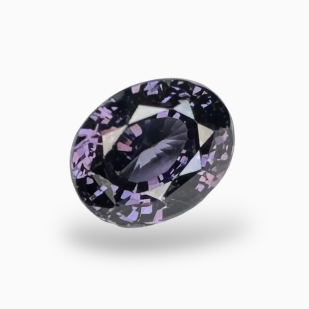 Natural Purple Spinel Stone 1.58 Carats Oval Cut (7.5 x 5.8 mm)