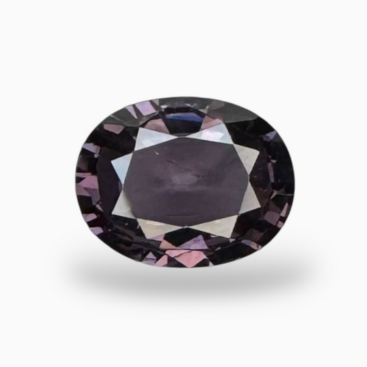 Natural Purple Spinel Stone 1.92 Carats Oval Cut (9 x 7 mm)