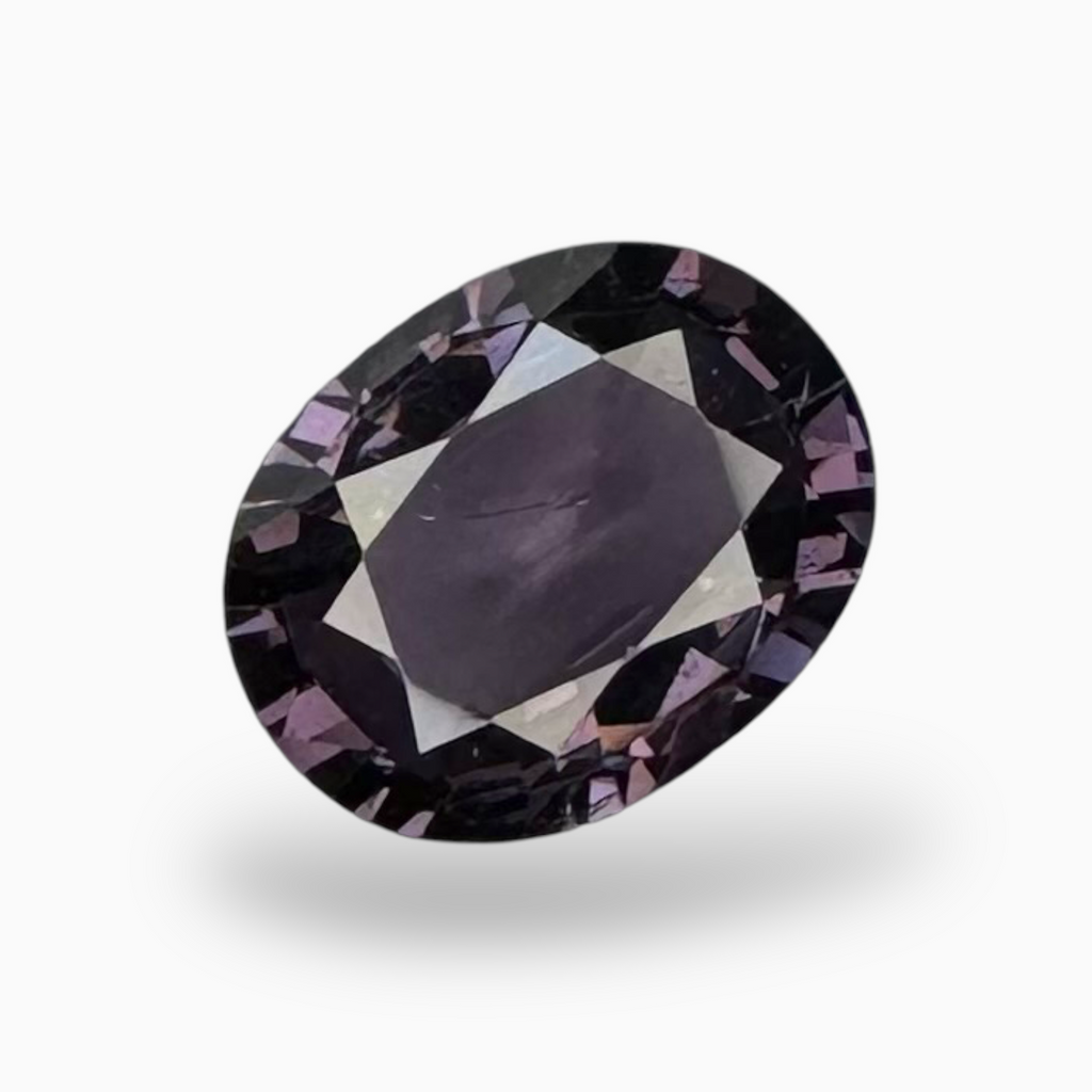 Natural Purple Spinel Stone 1.92 Carats Oval Cut (9 x 7 mm)