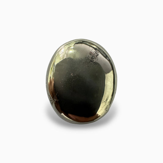 Natural Pyrite Stone in 34.63 Carats from Africa Oval Shape for Sale